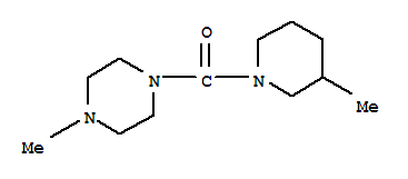 Piperazine, 1-methyl-4-[(3-methyl-1-piperidinyl)carbonyl]-(9ci) Structure,785011-13-4Structure