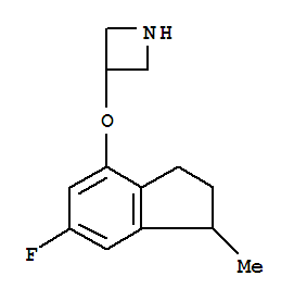 Azetidine, 3-[(6-fluoro-2,3-dihydro-1-methyl-1h-inden-4-yl)oxy]-(9ci) Structure,786627-81-4Structure