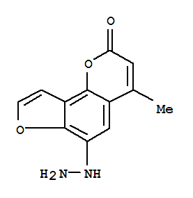 2H-furo[2,3-h]-1-benzopyran-2-one,6-hydrazino-4-methyl-(9ci) Structure,786628-39-5Structure