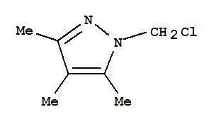 1H-pyrazole, 1-(chloromethyl)-3,4,5-trimethyl- Structure,787513-31-9Structure