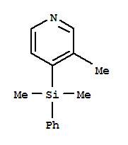 Pyridine, 4-(dimethylphenylsilyl)-3-methyl-(9ci) Structure,78823-77-5Structure