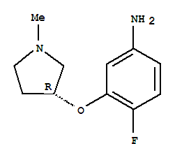 Benzenamine, 4-fluoro-3-[[(3r)-1-methyl-3-pyrrolidinyl]oxy]-(9ci) Structure,790207-96-4Structure