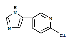 Pyridine, 2-chloro-5-(1h-imidazol-4-yl)-(9ci) Structure,790262-70-3Structure