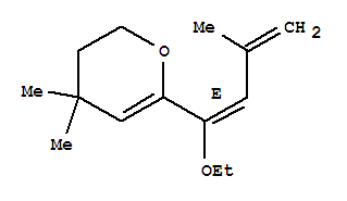 2H-pyran,6-[(1e)-1-ethoxy-3-methyl-1,3-butadienyl]-3,4-dihydro-4,4-dimethyl-(9ci) Structure,790662-04-3Structure