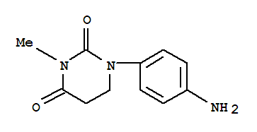 2,4(1H,3h)-pyrimidinedione,1-(4-aminophenyl)dihydro-3-methyl-(9ci) Structure,791021-42-6Structure