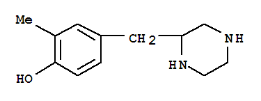 Phenol, 2-methyl-4-(2-piperazinylmethyl)-(9ci) Structure,791046-92-9Structure