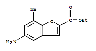 2-Benzofurancarboxylicacid,5-amino-7-methyl-,ethylester(9ci) Structure,791054-53-0Structure