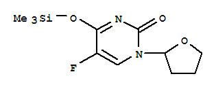 5-Fluoro-l-(2-furanidinyl)-4-(trimethylsilyloxy)-2-pyrimidone Structure,79107-96-3Structure