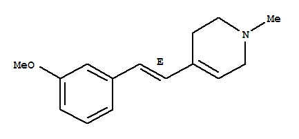 Pyridine, 1,2,3,6-tetrahydro-4-[2-(3-methoxyphenyl)ethenyl]-1-methyl-, (e)-(9ci) Structure,791547-37-0Structure