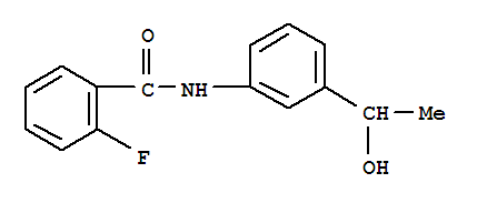 Benzamide, 2-fluoro-n-[3-(1-hydroxyethyl)phenyl]-(9ci) Structure,791842-13-2Structure