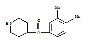 Methanone, (3,4-dimethylphenyl)-4-piperidinyl-(9ci) Structure,792133-67-6Structure