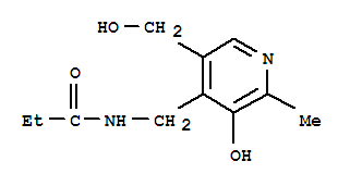 Propanamide, n-[[3-hydroxy-5-(hydroxymethyl)-2-methyl-4-pyridinyl]methyl]-(9ci) Structure,792153-41-4Structure