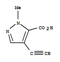 1H-pyrazole-5-carboxylic acid, 4-ethynyl-1-methyl-(9ci) Structure,79229-66-6Structure