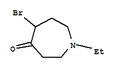 4H-azepin-4-one,5-bromo-1-ethylhexahydro-(9ci) Structure,792847-20-2Structure