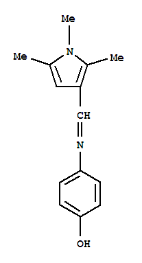 Phenol, 4-[[(1,2,5-trimethyl-1h-pyrrol-3-yl)methylene]amino]-(9ci) Structure,792945-86-9Structure