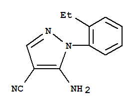 1H-pyrazole-4-carbonitrile,5-amino-1-(2-ethylphenyl)-(9ci) Structure,792953-03-8Structure