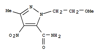 1H-pyrazole-5-carboxamide,1-(2-methoxyethyl)-3-methyl-4-nitro-(9ci) Structure,792969-79-0Structure