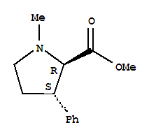 Proline, 1-methyl-3-phenyl-, methyl ester, trans-(9ci) Structure,793608-36-3Structure