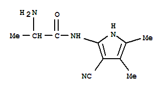 Propanamide, 2-amino-n-(3-cyano-4,5-dimethyl-1h-pyrrol-2-yl)-(9ci) Structure,793619-30-4Structure