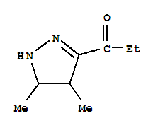 1-Propanone, 1-(4,5-dihydro-4,5-dimethyl-1h-pyrazol-3-yl)- Structure,79370-38-0Structure