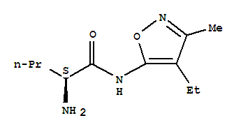 Pentanamide, 2-amino-n-(4-ethyl-3-methyl-5-isoxazolyl)-, (2s)-(9ci) Structure,794565-19-8Structure