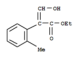 Benzeneacetic acid, alpha-(hydroxymethylene)-2-methyl-, ethyl ester (9ci) Structure,795274-97-4Structure