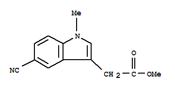 1H-indole-3-aceticacid,5-cyano-1-methyl-,methylester(9ci) Structure,796856-92-3Structure