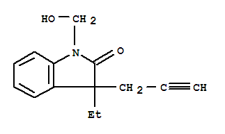 2H-indol-2-one,3-ethyl-1,3-dihydro-1-(hydroxymethyl)-3-(2-propynyl)-(9ci) Structure,797051-85-5Structure