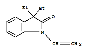 2H-indol-2-one,1-ethenyl-3,3-diethyl-1,3-dihydro-(9ci) Structure,797051-86-6Structure