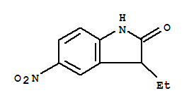 2H-indol-2-one,3-ethyl-1,3-dihydro-5-nitro-(9ci) Structure,797051-97-9Structure