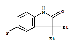 2H-indol-2-one,3,3-diethyl-5-fluoro-1,3-dihydro-(9ci) Structure,797052-03-0Structure