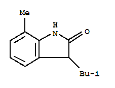 2H-indol-2-one,1,3-dihydro-7-methyl-3-(2-methylpropyl)-(9ci) Structure,797052-36-9Structure