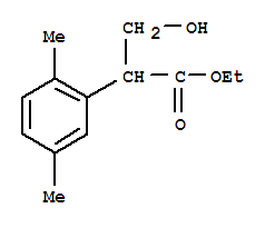 Benzeneacetic acid, alpha-(hydroxymethyl)-2,5-dimethyl-, ethyl ester (9ci) Structure,797756-90-2Structure