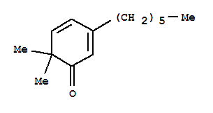 2,4-Cyclohexadien-1-one,3-hexyl-6,6-dimethyl-(9ci) Structure,798553-78-3Structure