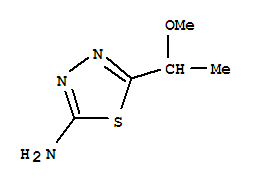 1,3,4-Thiadiazol-2-amine, 5-(1-methoxyethyl)- Structure,79885-43-1Structure