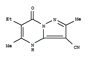 Pyrazolo[1,5-a]pyrimidine-3-carbonitrile, 6-ethyl-4,7-dihydro-2,5-dimethyl-7-oxo-(9ci) Structure,799250-60-5Structure