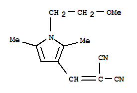 Propanedinitrile, [[1-(2-methoxyethyl)-2,5-dimethyl-1h-pyrrol-3-yl]methylene]-(9ci) Structure,799253-17-1Structure