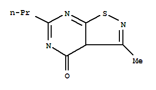 Isothiazolo[5,4-d]pyrimidin-4(3ah)-one, 3-methyl-6-propyl-(9ci) Structure,799295-98-0Structure