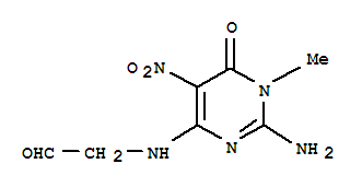 Acetaldehyde, [(2-amino-1,6-dihydro-1-methyl-5-nitro-6-oxo-4-pyrimidinyl)amino]-(8ci) Structure,801156-87-6Structure