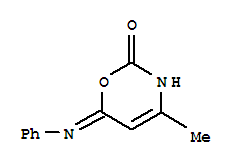 2H-1,3-oxazin-2-one,3,6-dihydro-4-methyl-6-(phenylimino)-(8ci) Structure,801975-25-7Structure