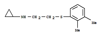 Cyclopropylamine,n-[2-(2,3-xylylthio)ethyl ]-(8ci) Structure,801984-90-7Structure