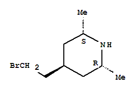 Piperidine, 4-(2-bromoethyl)-2,6-dimethyl-, trans-(8ci) Structure,801993-80-6Structure