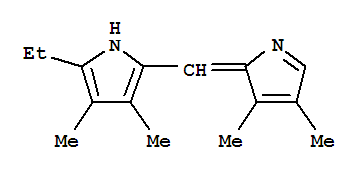 Pyrrole, 2-[(3,4-dimethyl-2h-pyrrol-2-ylidene)methyl]-5-ethyl-3,4-dimethyl-(8ci) Structure,802000-64-2Structure