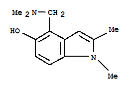 Indol-5-ol, 4-[(dimethylamino)methyl]-1,2-dimethyl-(8ci) Structure,802029-39-6Structure