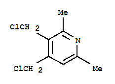 Pyridine,3,4-bis(chloromethyl)-2,6-dimethyl-(8ci) Structure,802045-00-7Structure