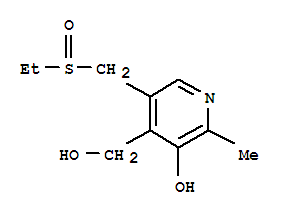 4-Pyridinemethanol,5-[(ethylsulfinyl)methyl]-3-hydroxy-2-methyl-(8ci) Structure,802593-02-8Structure