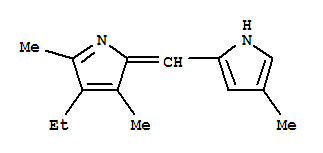 Pyrrole, 2-[(4-ethyl-3,5-dimethyl-2h-pyrrol-2-ylidene)methyl]-4-methyl-(8ci) Structure,802860-46-4Structure