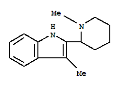 1H-indole,3-methyl-2-(1-methyl-2-piperidinyl)-(9ci) Structure,803651-86-7Structure