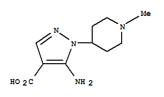 1H-pyrazole-4-carboxylicacid,5-amino-1-(1-methyl-4-piperidinyl)-(9ci) Structure,805181-02-6Structure