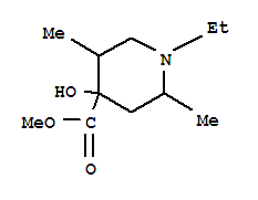 4-Piperidinecarboxylicacid,1-ethyl-4-hydroxy-2,5-dimethyl-,methylester(9ci) Structure,806595-93-7Structure